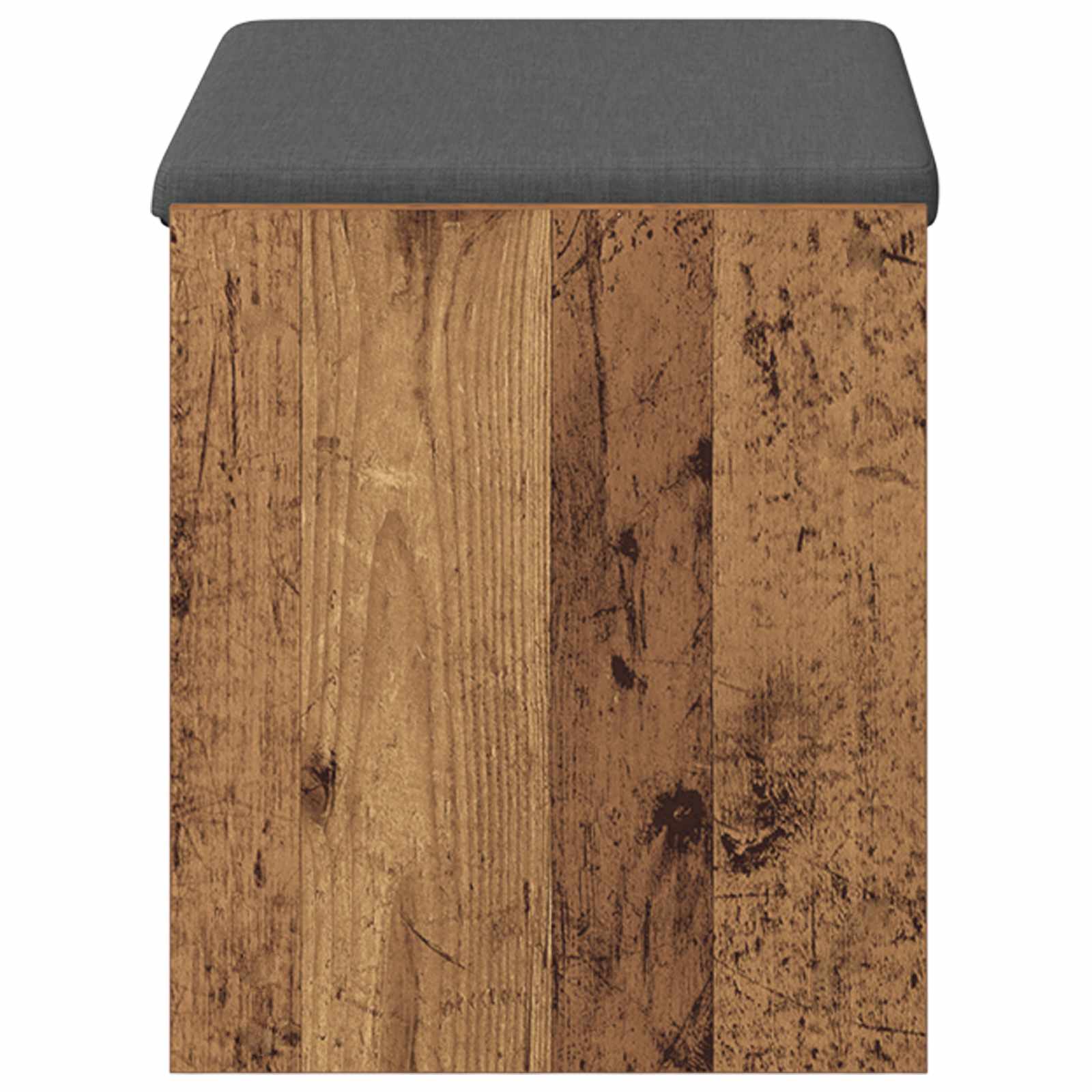 Flurbank mit Kissen mit Regal Altholz 63 x 38 x 45 cm