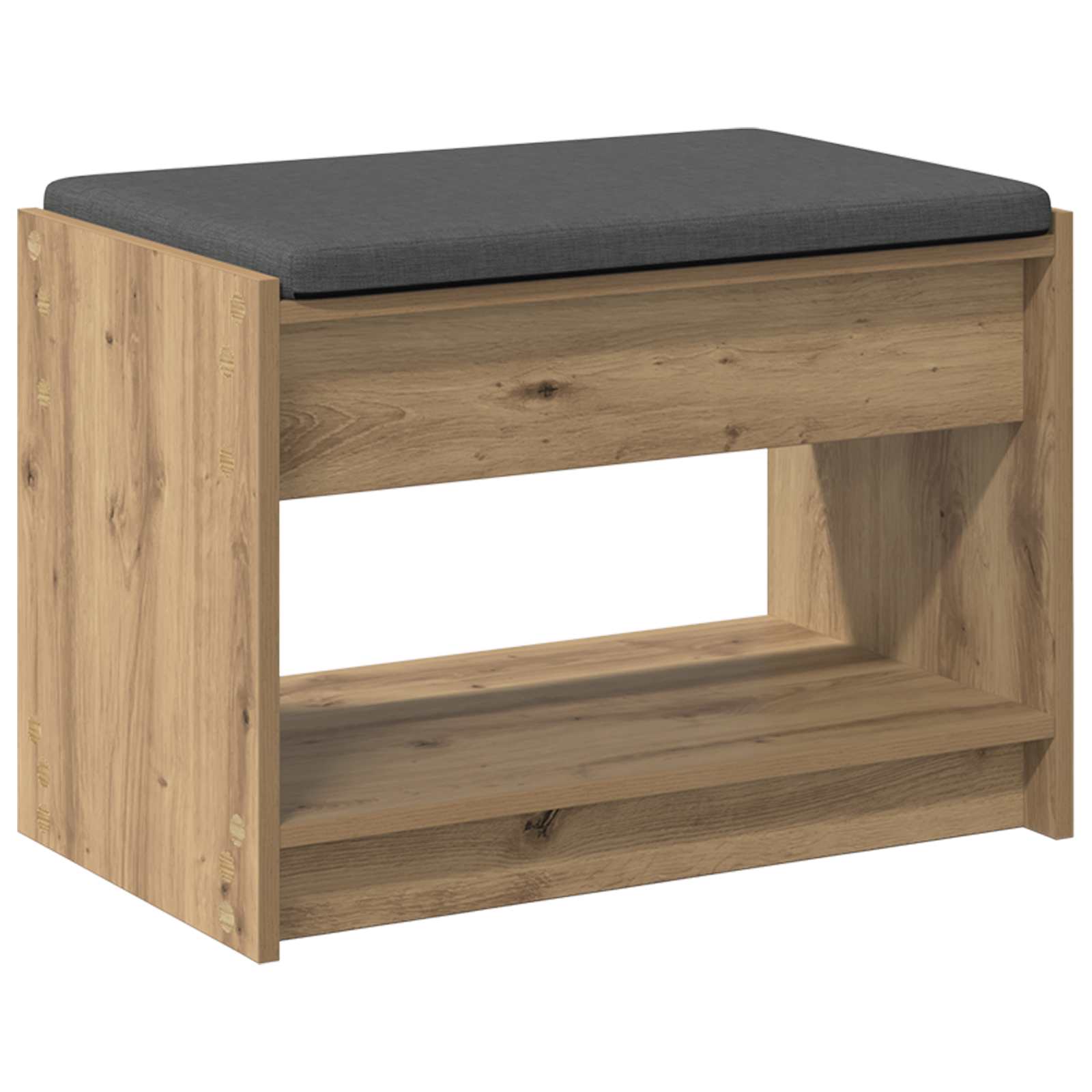 Flurbank mit Kissen mit Regal Artisan-Eiche 63 x 38 x 45 cm