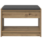 Flurbank mit Kissen mit Regal Artisan-Eiche 63 x 38 x 45 cm