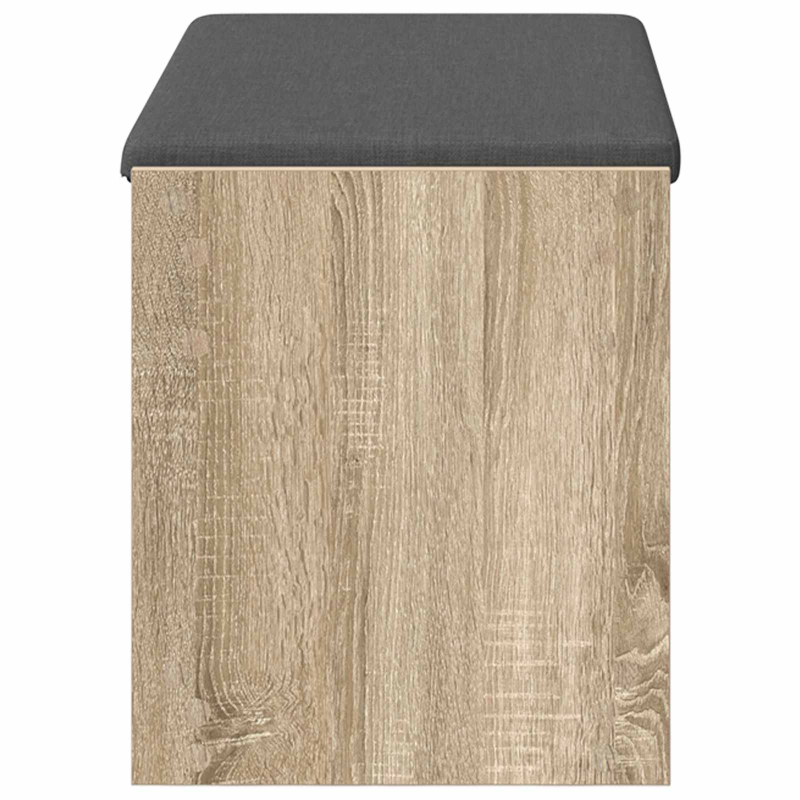 Flurbank mit Kissen mit Regal Sonoma-Eiche 83 x 38 x 45 cm