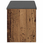Flurbank mit Kissen mit Regal Altholz 83 x 38 x 45 cm