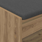Flurbank mit Kissen mit Regal Artisan-Eiche 83 x 38 x 45 cm