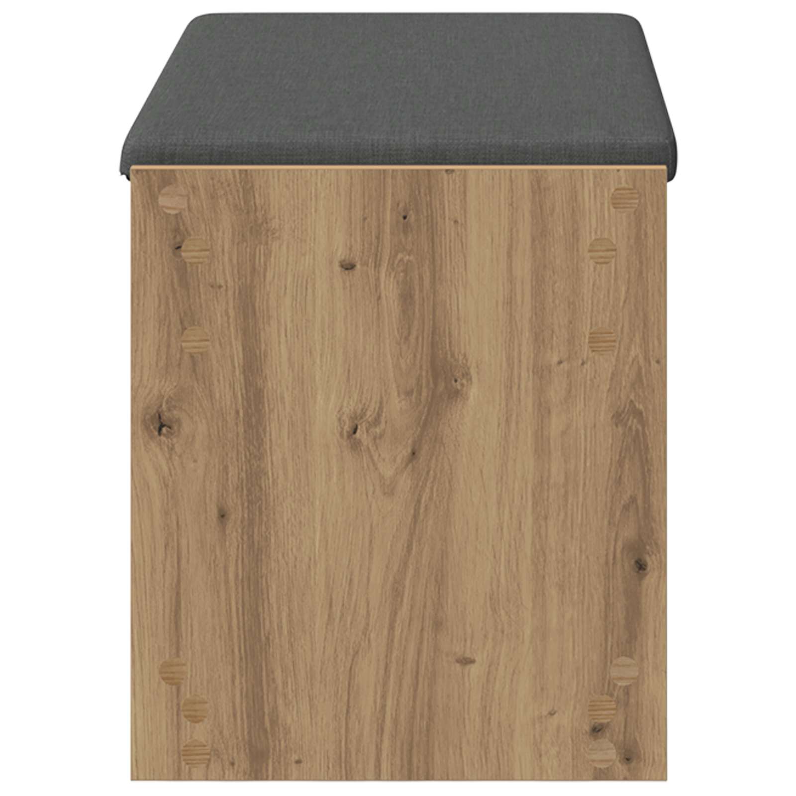 Flurbank mit Kissen mit Regal Artisan-Eiche 83 x 38 x 45 cm