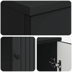 Schreibtisch mit Regal Schwarz 142,5 x 50 x 75 cm Holzwerkstoff