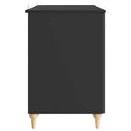Schreibtisch mit Regal Schwarz 142,5 x 50 x 75 cm Holzwerkstoff