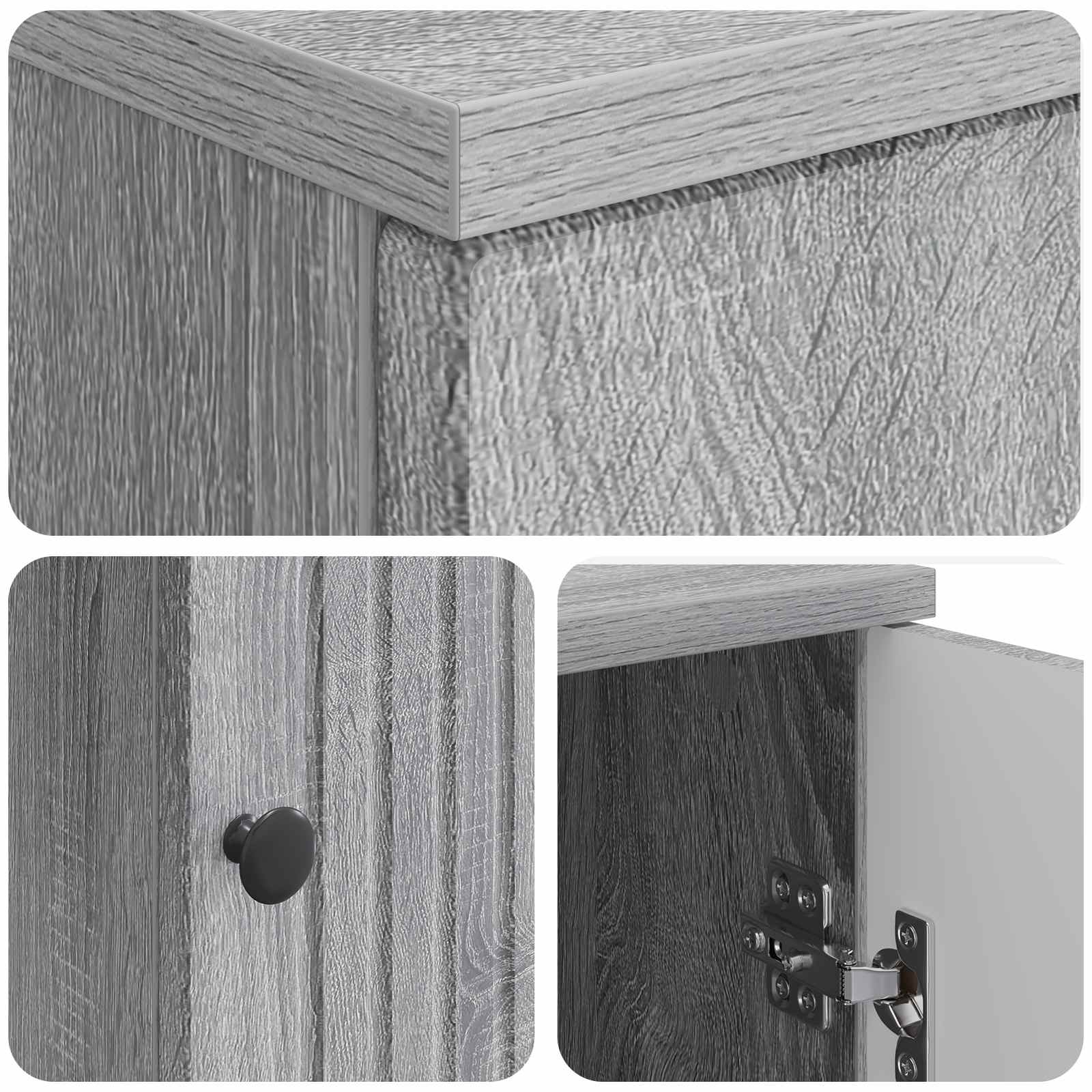 Schreibtisch Graues Sonoma 142,5 x 50 x 75 cm Holzwerkstoff