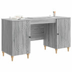 Schreibtisch Graues Sonoma 142,5 x 50 x 75 cm Holzwerkstoff