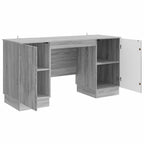 Schreibtisch Graues Sonoma 142,5 x 50 x 75 cm Holzwerkstoff