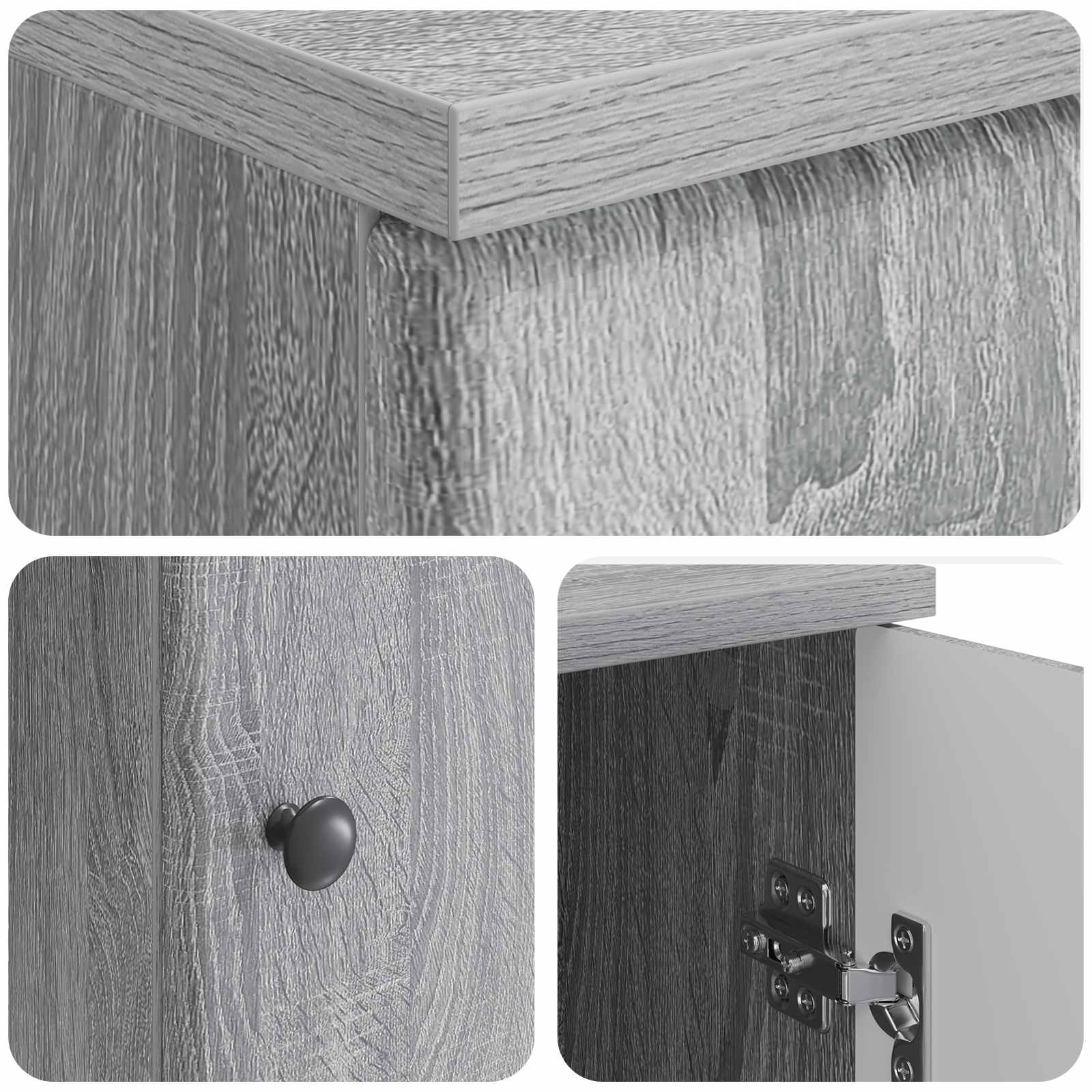 Schreibtisch Graues Sonoma 142,5 x 50 x 75 cm Holzwerkstoff