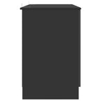 Schreibtisch mit Regal Schwarz 142,5 x 50 x 75 cm Holzwerkstoff