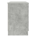 Schreibtisch mit Tür Betongrau 142,5 x 50 x 75 cm Holzwerkstoff