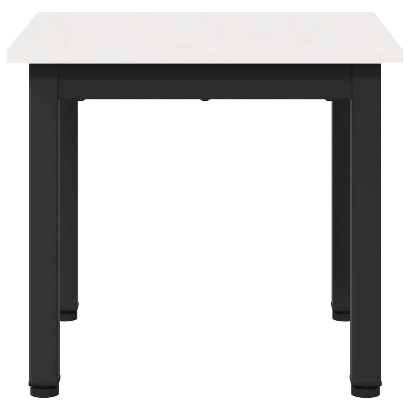 Couchtisch Weiß 40 x 40 x 36 cm Massives Kiefernholz