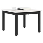 Couchtisch Weiß 50 x 50 x 36 cm Massives Kiefernholz