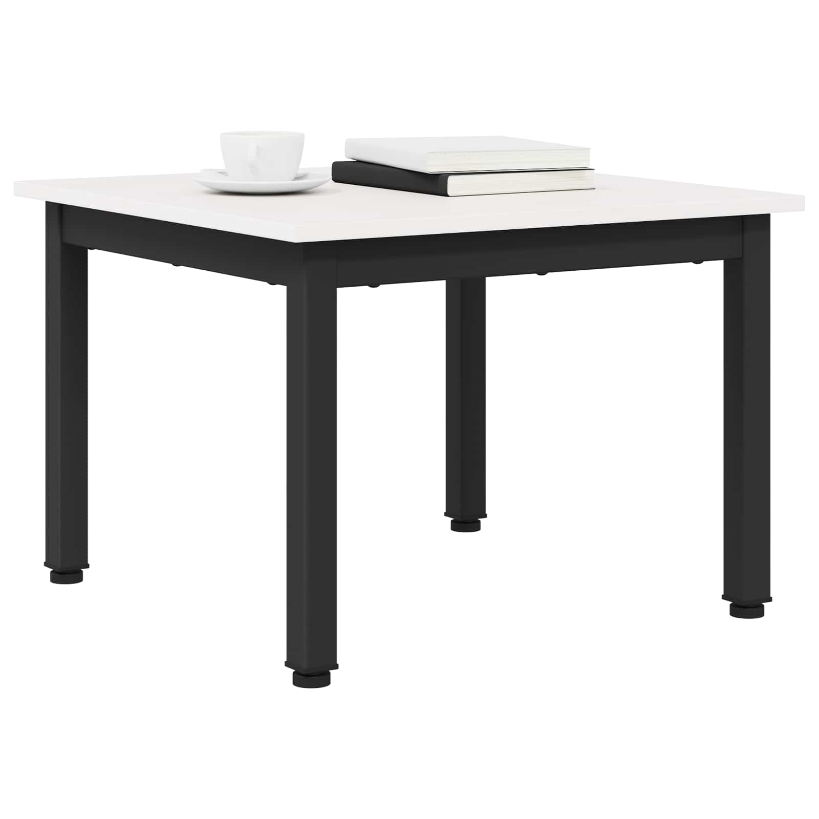 Couchtisch Weiß 50 x 50 x 36 cm Massives Kiefernholz