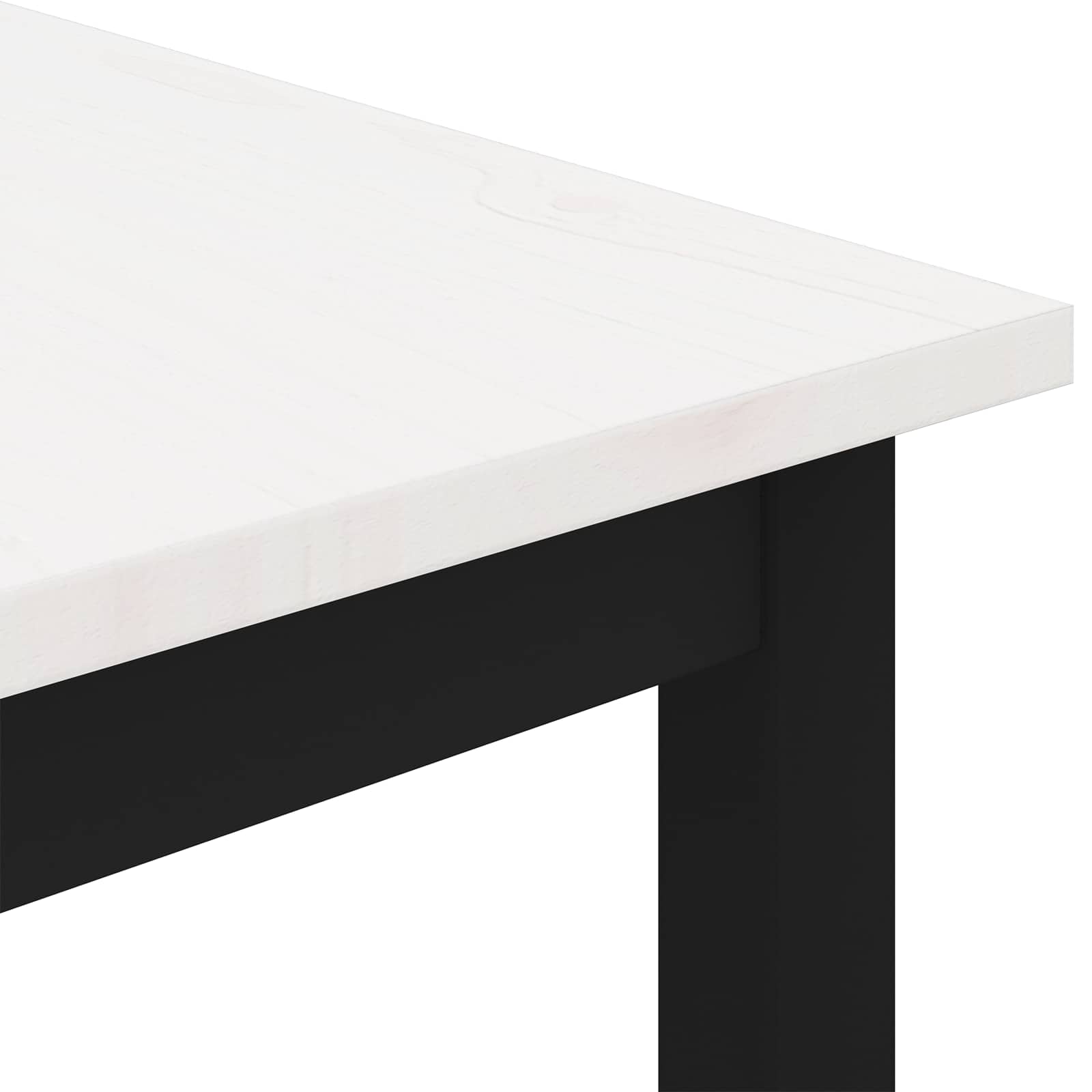 Couchtisch Weiß 60 x 60 x 36 cm Massives Kiefernholz