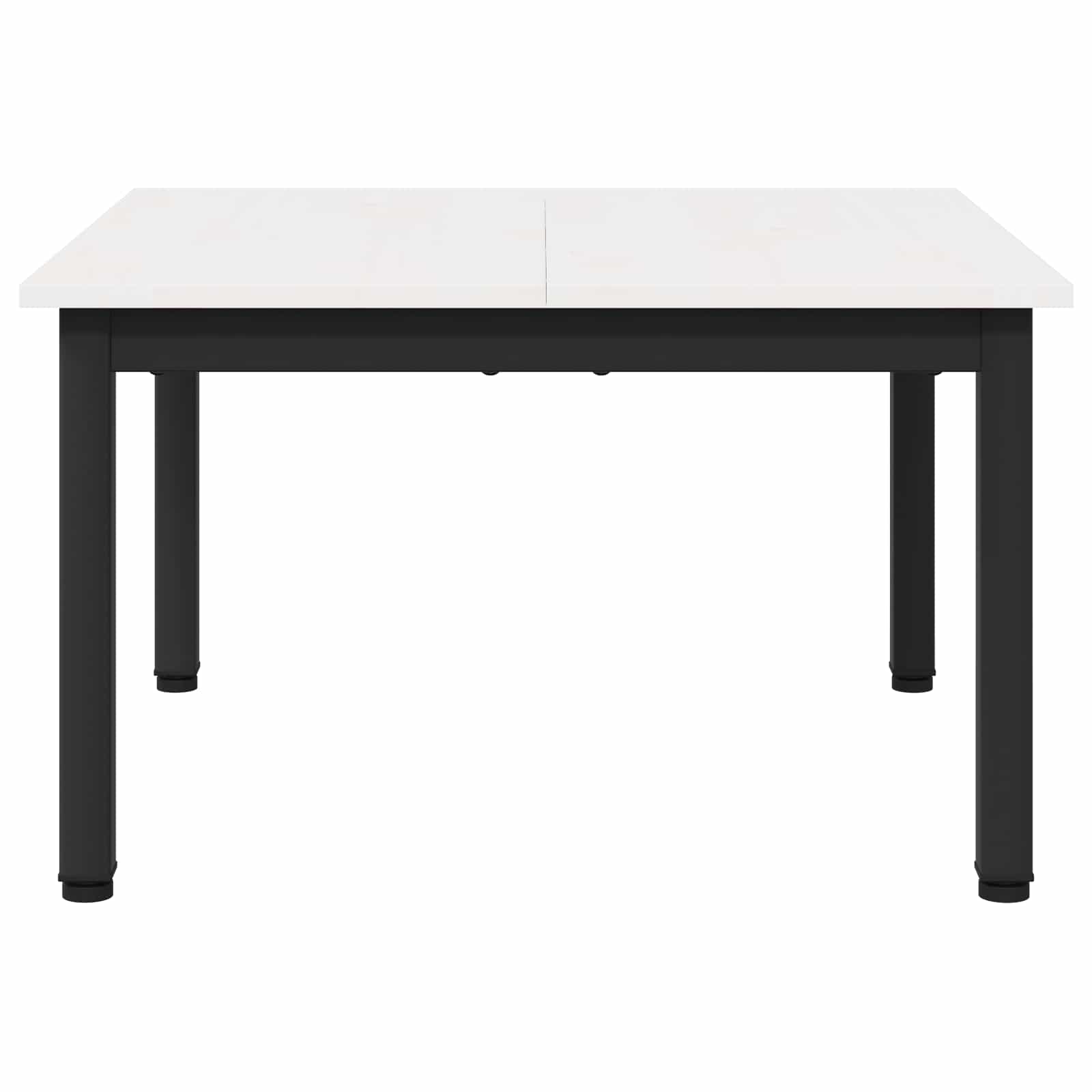 Couchtisch Weiß 60 x 60 x 36 cm Massives Kiefernholz