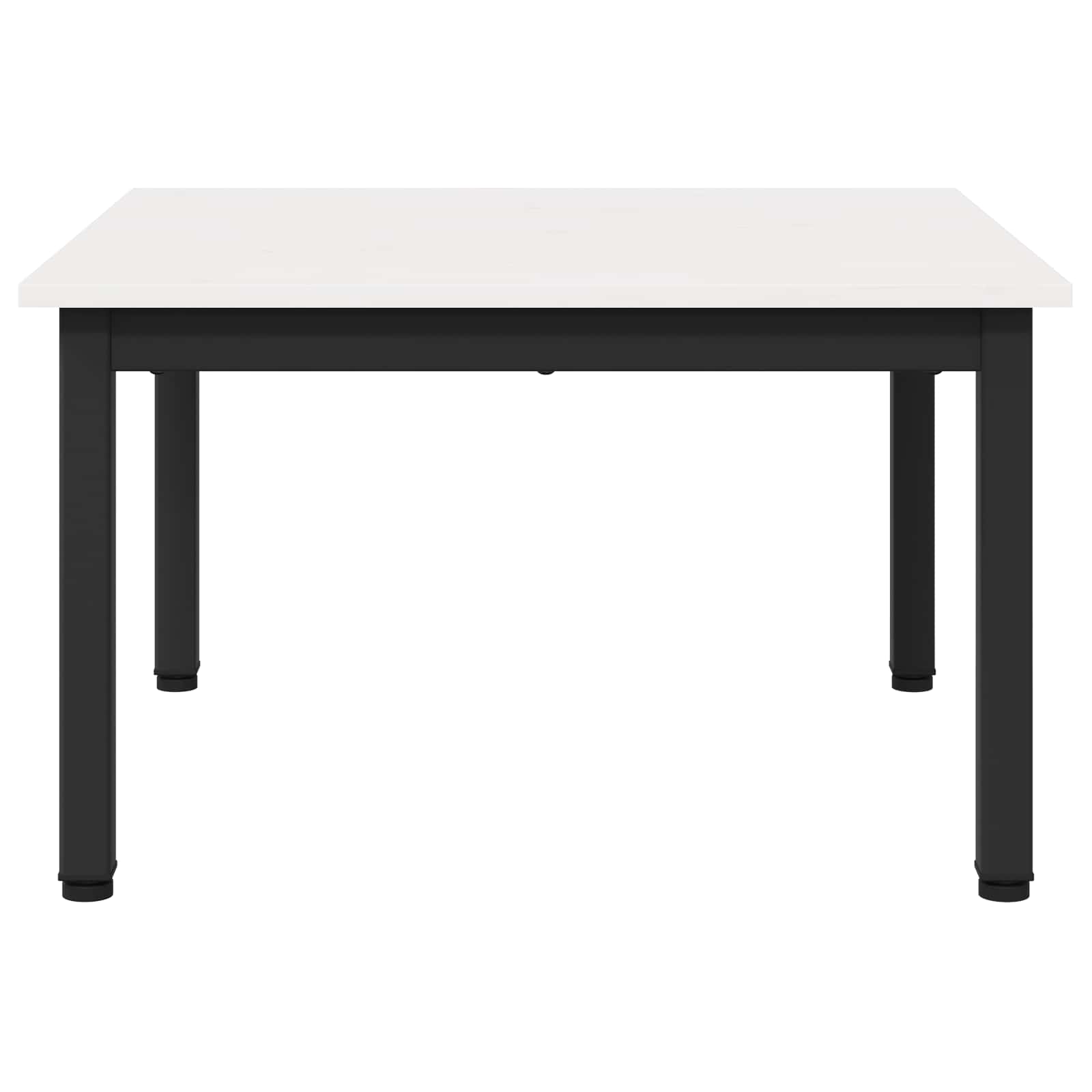 Couchtisch Weiß 60 x 60 x 36 cm Massives Kiefernholz