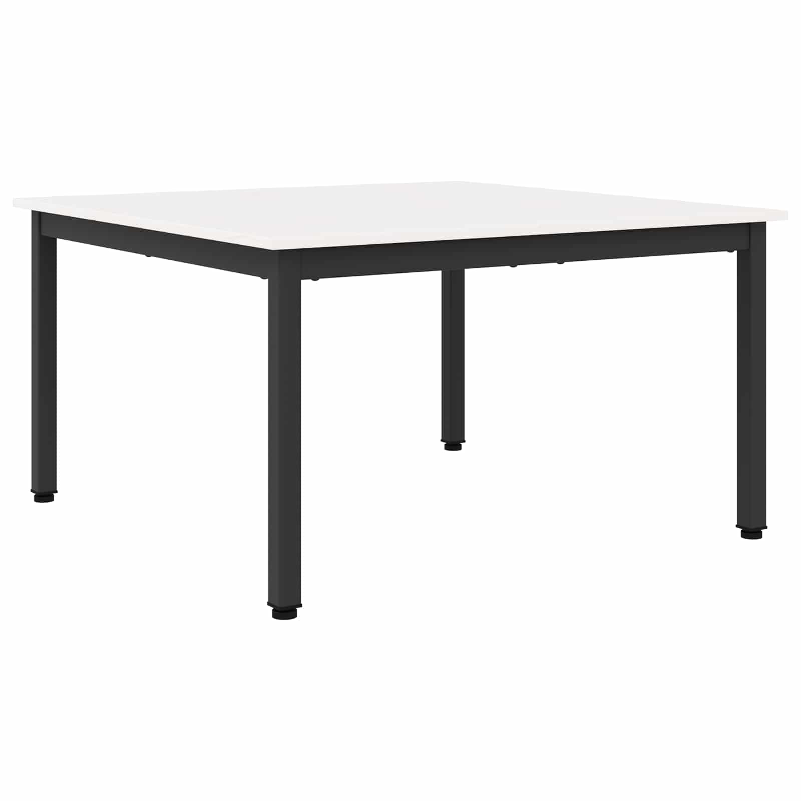 Couchtisch Weiß 80 x 80 x 45 cm Massives Kiefernholz