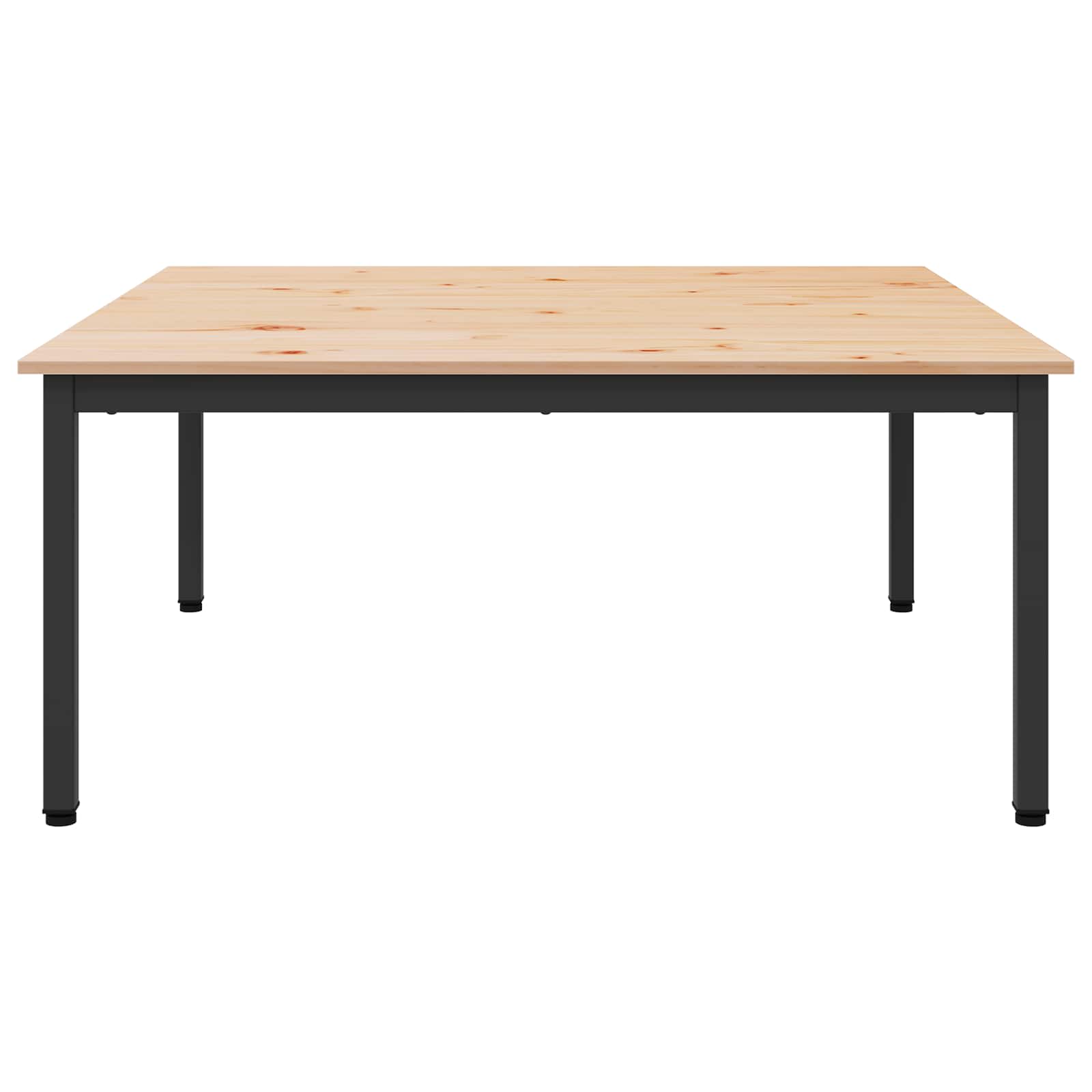 Couchtisch Natur 100 x 100 x 45 cm Massives Kiefernholz