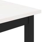 Couchtisch Weiß 100 x 100 x 45 cm Massives Kiefernholz