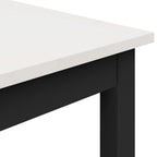 Esstisch Weiß 140 x 80 x 75 cm Massives Kiefernholz