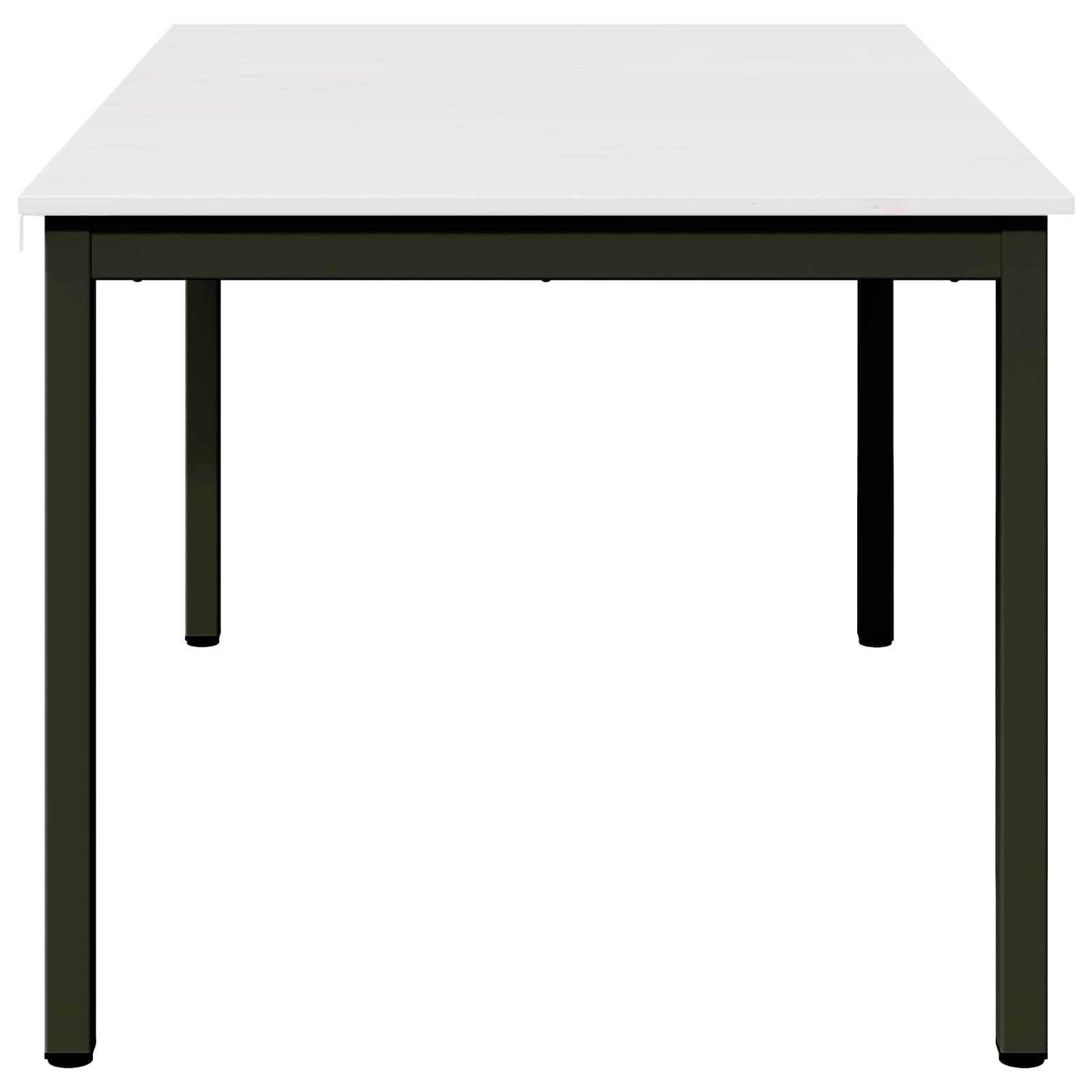 Esstisch Weiß 150 x 90 x 75 cm Massives Kiefernholz