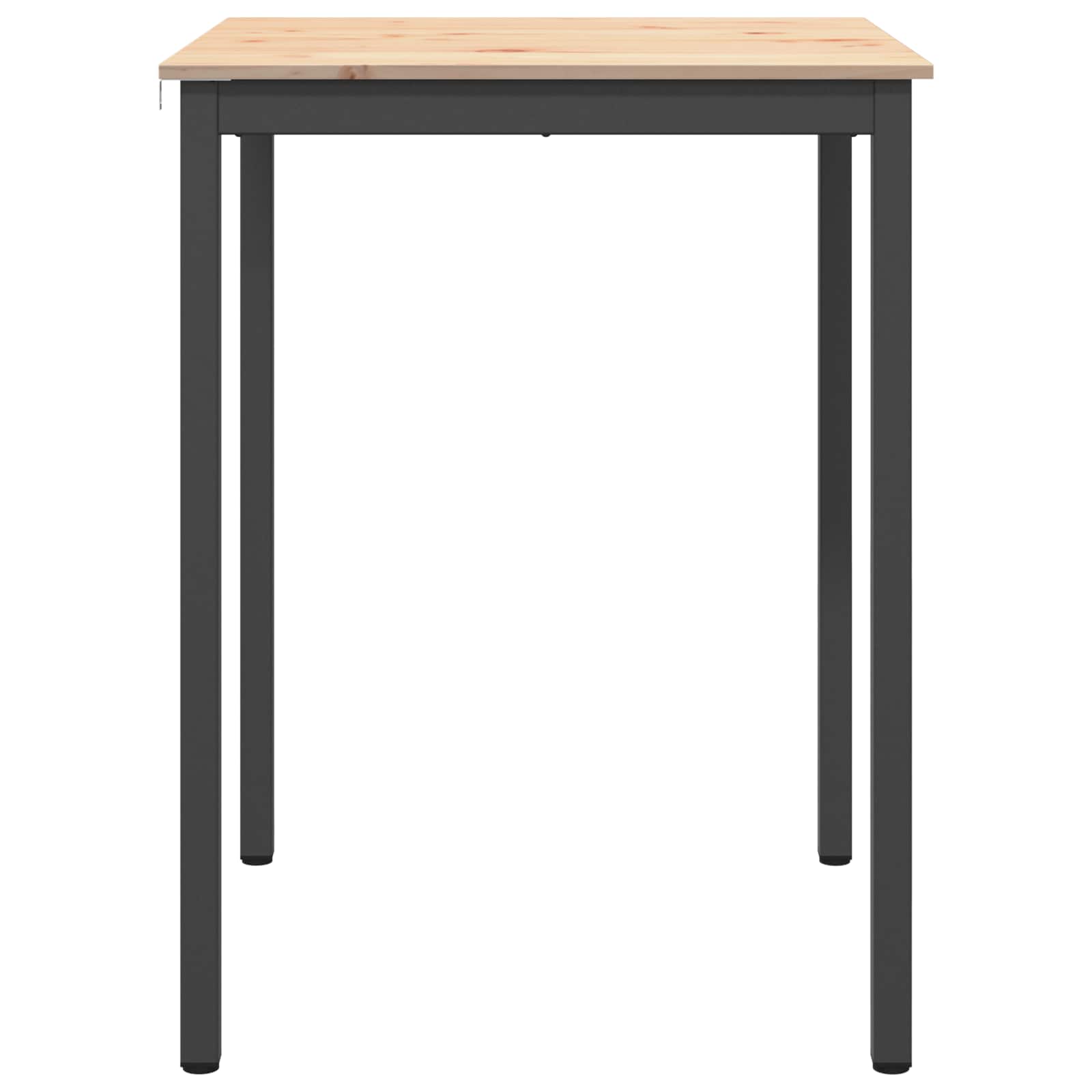 Bartisch Natur 80 x 80 x 105 cm Massives Kiefernholz