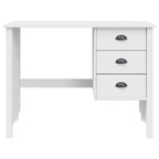 Schreibtisch mit Schubladen HILL Weiß 100 x 45 x 74 cm