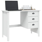 Schreibtisch mit Schubladen HILL Weiß 100 x 45 x 74 cm