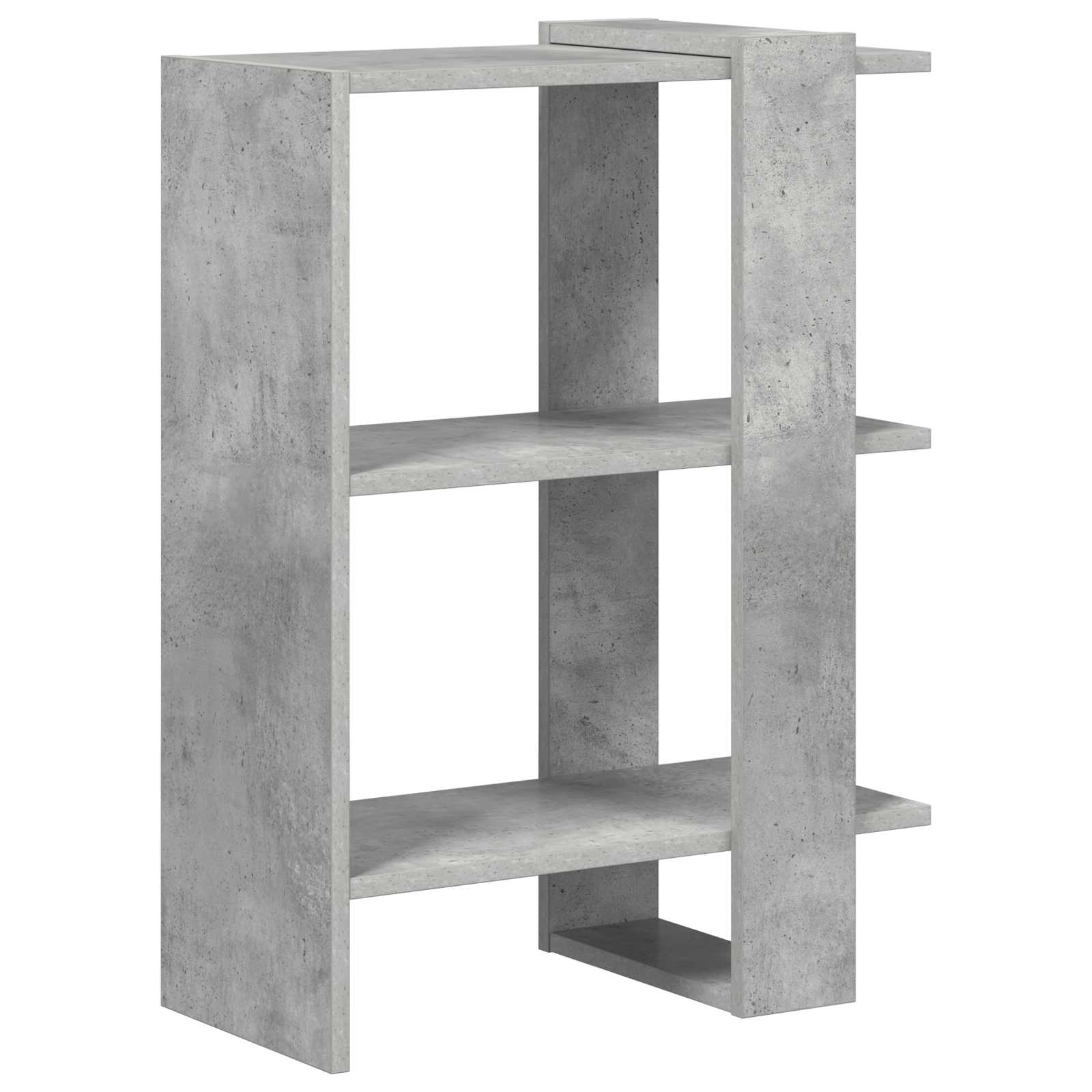Bücherregal Beton Grau 52 x 25 x 71,5 cm Holzwerkstoff