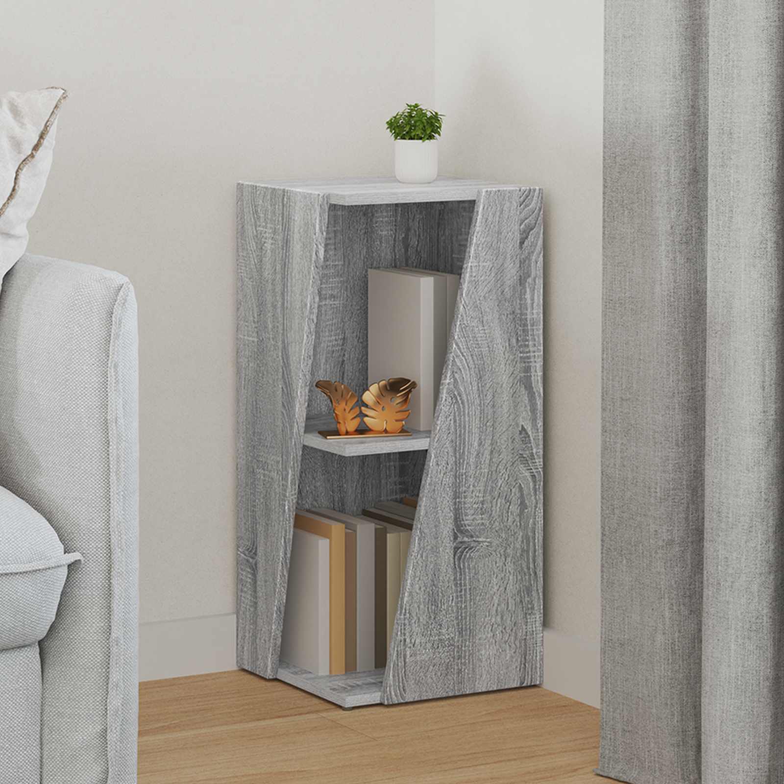 Seitenregal Graues Sonoma 33 x 32 x 70,5 cm Holzwerkstoff