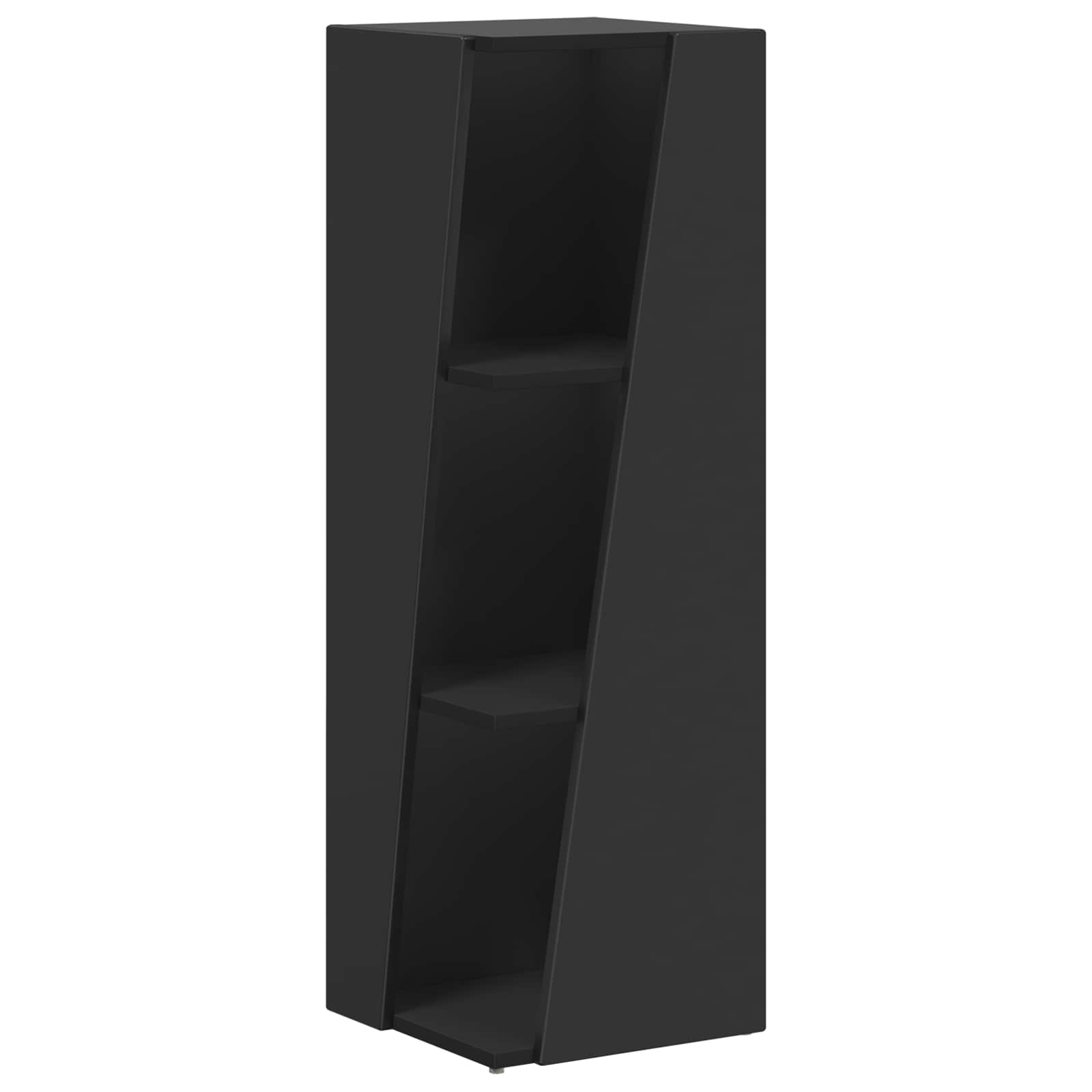 Seitenregal Schwarz 33 x 32 x 100,5 cm Holzwerkstoff