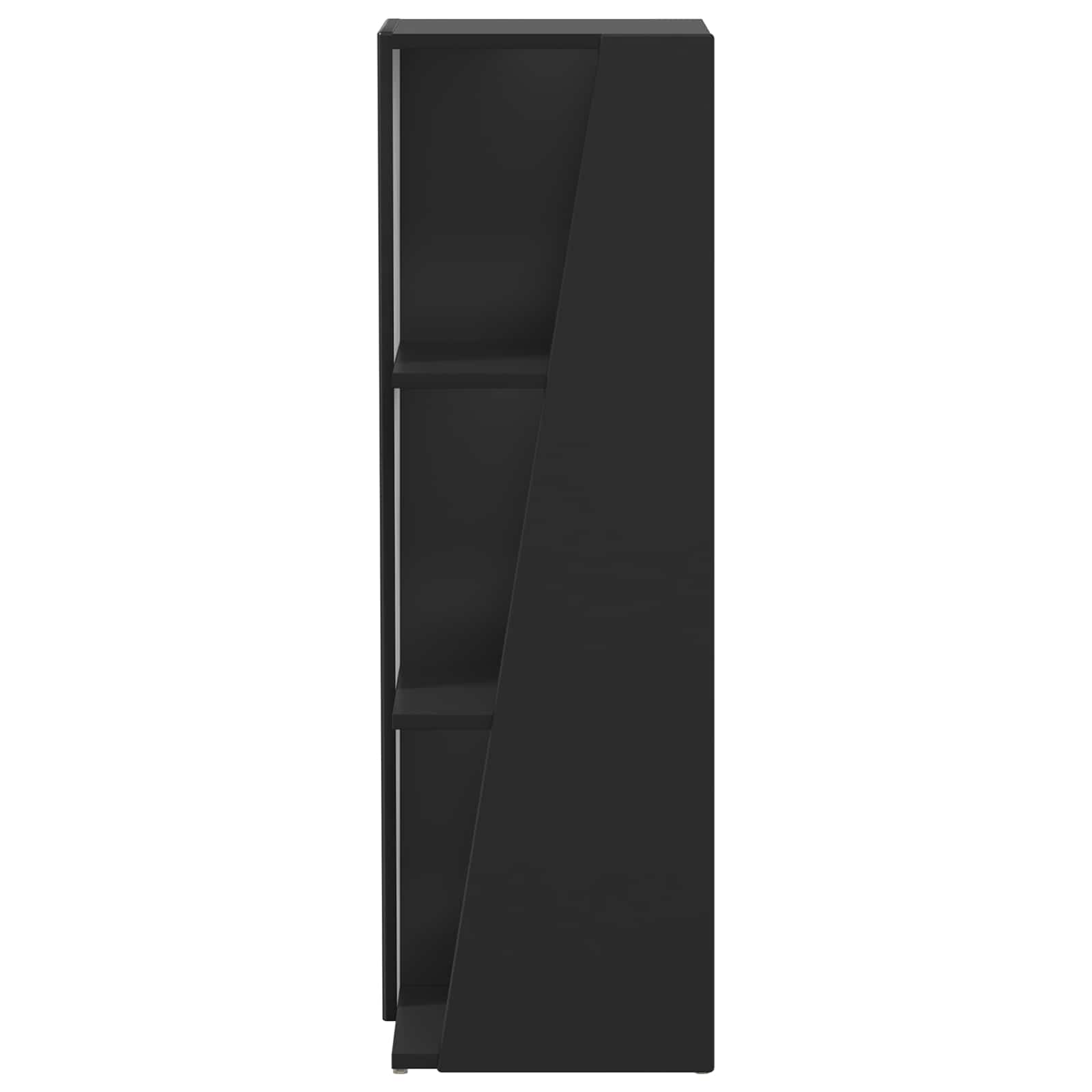 Seitenregal Schwarz 33 x 32 x 100,5 cm Holzwerkstoff