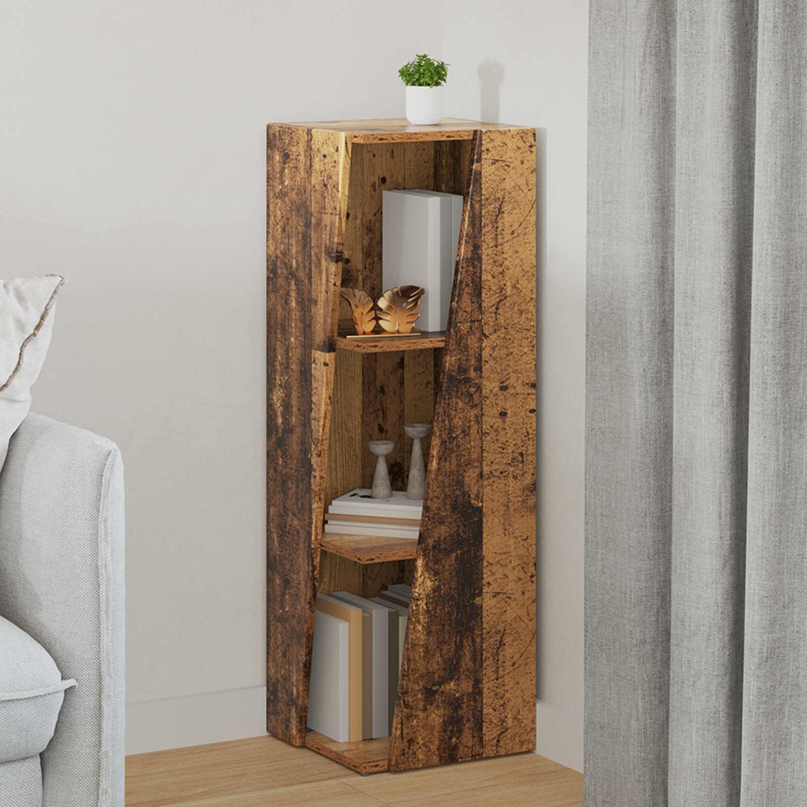Seitenregal Altholz 33 x 32 x 100,5 cm Holzwerkstoff