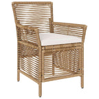 Gartenstuhl mit Kissen 2 pcs Beige und Creme Poly-Rattan
