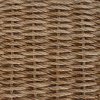 Gartenstuhl mit Kissen 2 pcs Beige und Creme Poly-Rattan