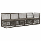 4-Sitzer Sofa mit linker Armlehne 4 pcs 4-Sitzanzahl Grau