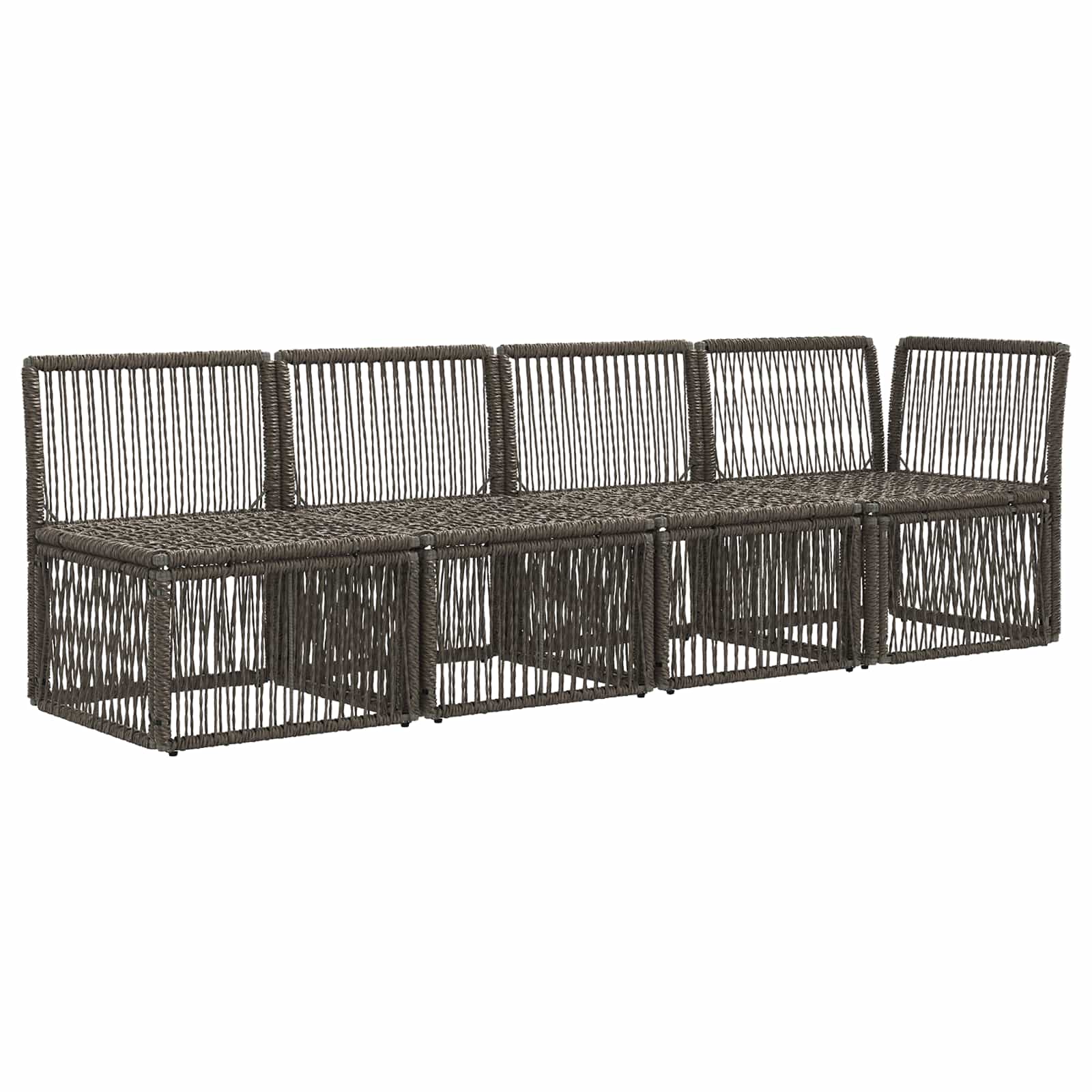 4-Sitzer Sofa mit linker Armlehne 4 pcs 4-Sitzanzahl Grau