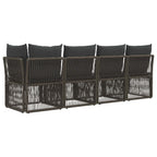 4-Sitzer Sofa mit linker Armlehne 4 pcs 4-Sitzanzahl Grau