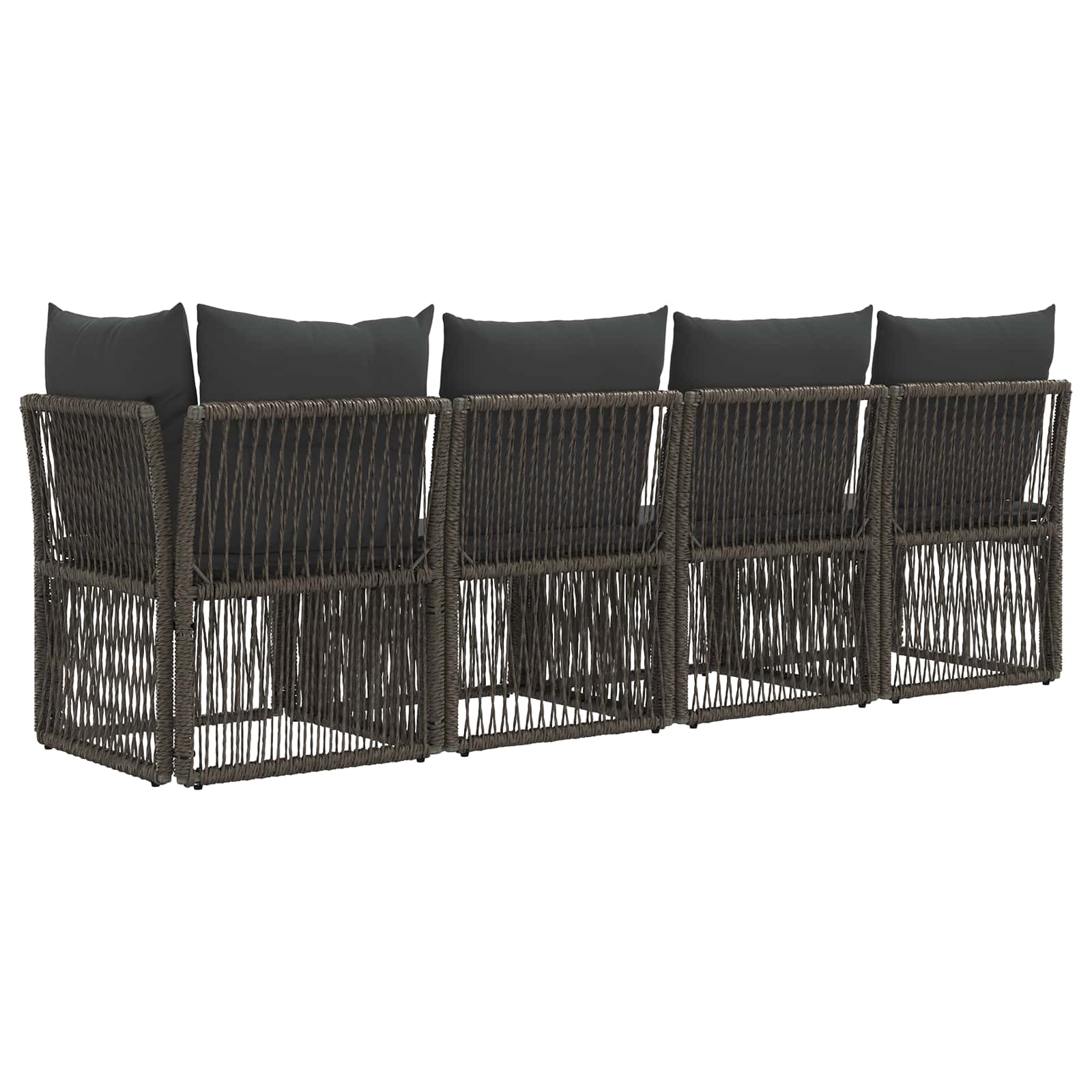 4-Sitzer Sofa mit linker Armlehne 4 pcs 4-Sitzanzahl Grau