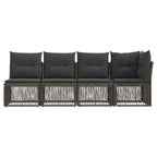 4-Sitzer Sofa mit linker Armlehne 4 pcs 4-Sitzanzahl Grau