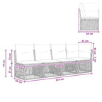 4-Sitzer Sofa mit linker Armlehne 4 pcs 4-Sitzanzahl Beige