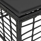 4-Sitzer Garten-Sofa ohne Armlehnen 4 pcs 4-Sitzanzahl Schwarz