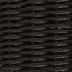 Garten Essgruppe mit Kissen 4 pcs Schwarz und Creme Poly-Rattan
