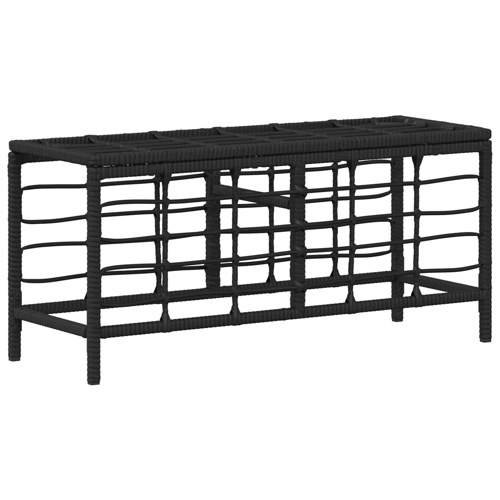 Garten Essgruppe mit Kissen 3 pcs Schwarz und Grau