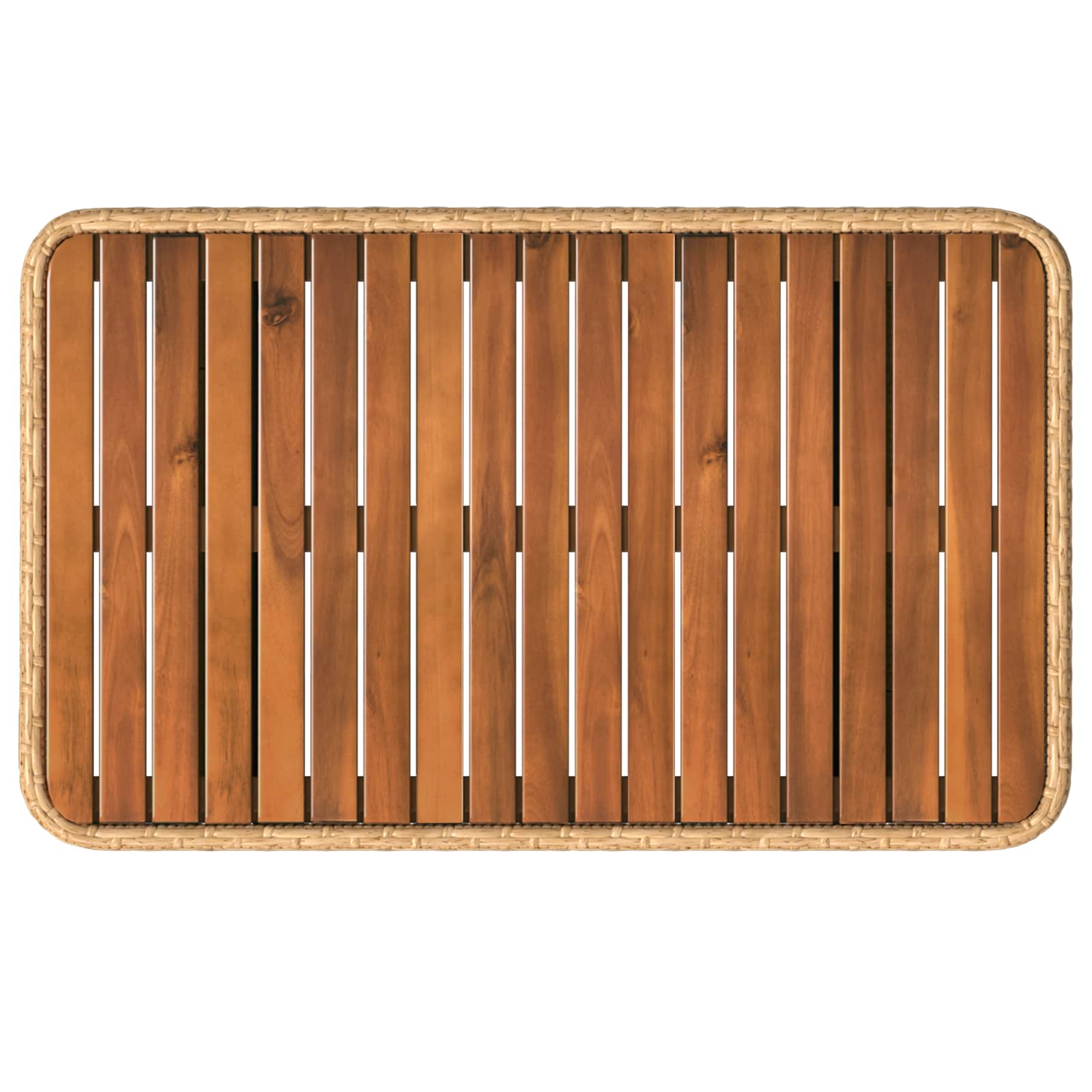 Garten Essgruppe mit Kissen 3 pcs Natur und Weiß