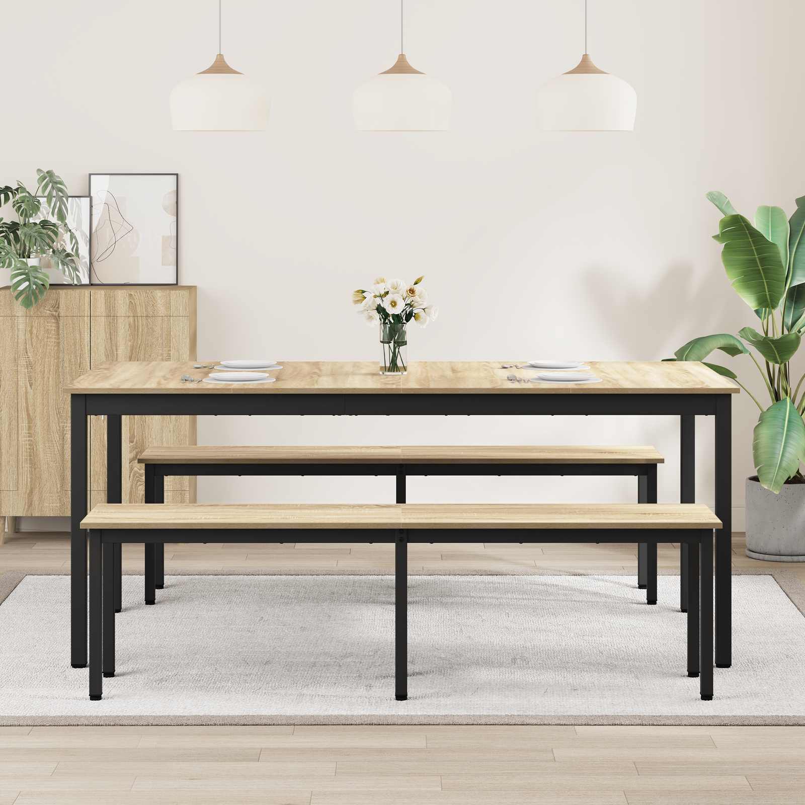Esstische 2 pcs 180 x 90 x 75 cm Holzwerkstoff