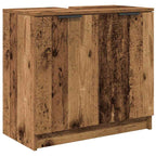 Badezimmerschrank-Set mit Regal 3 pcs Altholz Holzwerkstoff
