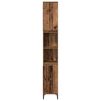 Badezimmermöbel-Set mit Regal 3 pcs Altholz Holzwerkstoff