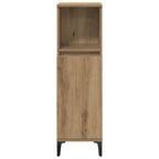 Badezimmermöbel-Set mit Regal 3 pcs Artisan-Eiche Holzwerkstoff